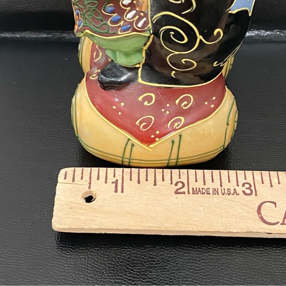 Vintage Kutani Daikoku God Of Fortune & Wealth Guardian of Farmers 6” Figurine - Picture 11 of 12